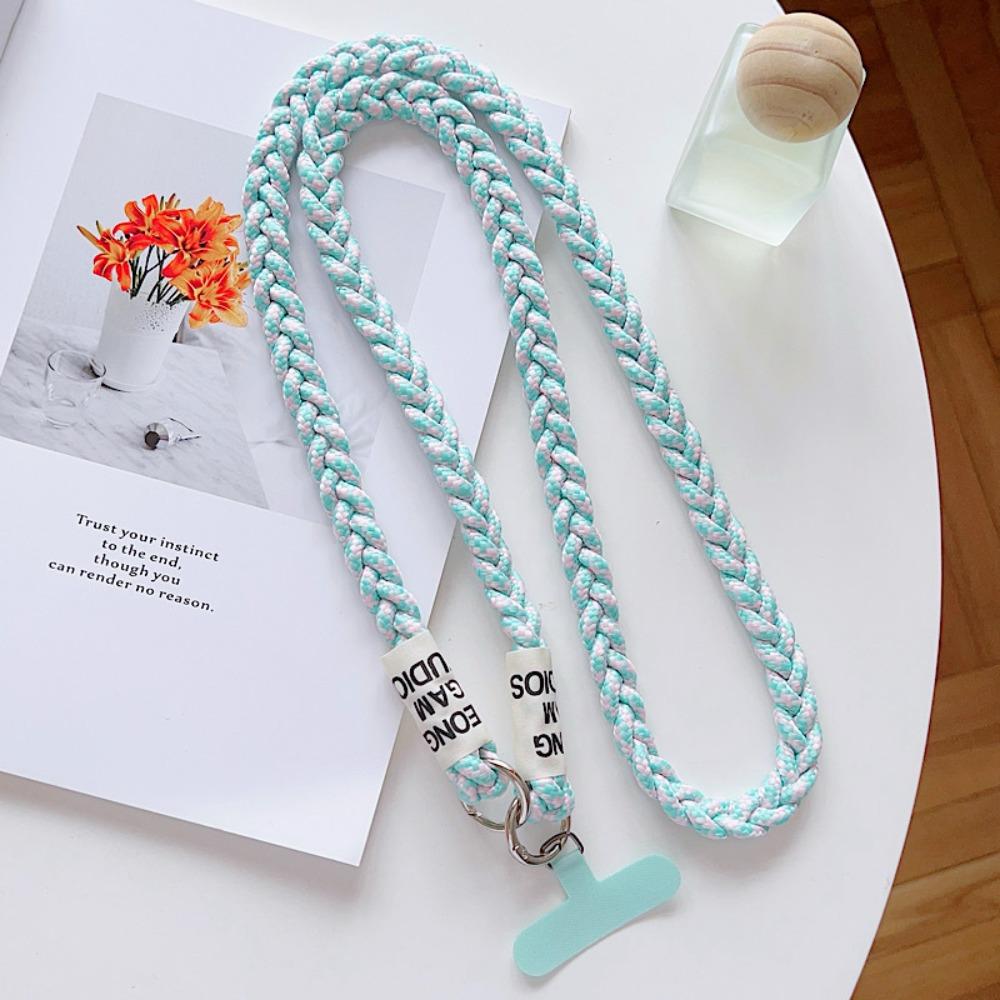 New Long Phone Lanyard Braided Rope Keychain Phone Case Chain Straps Crossbody Outdoor Lanyard Hanging Cord Phone Accessories