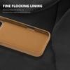 Magsafe Magnetic Metal Car Bracket Ring Luxury Matte Leather Phone Case For iPhone 16 Pro Max 14 11 12 13 15 Pro Max Back Cover