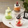 RELEA Portable High Borosilicate Glass Tea Cup