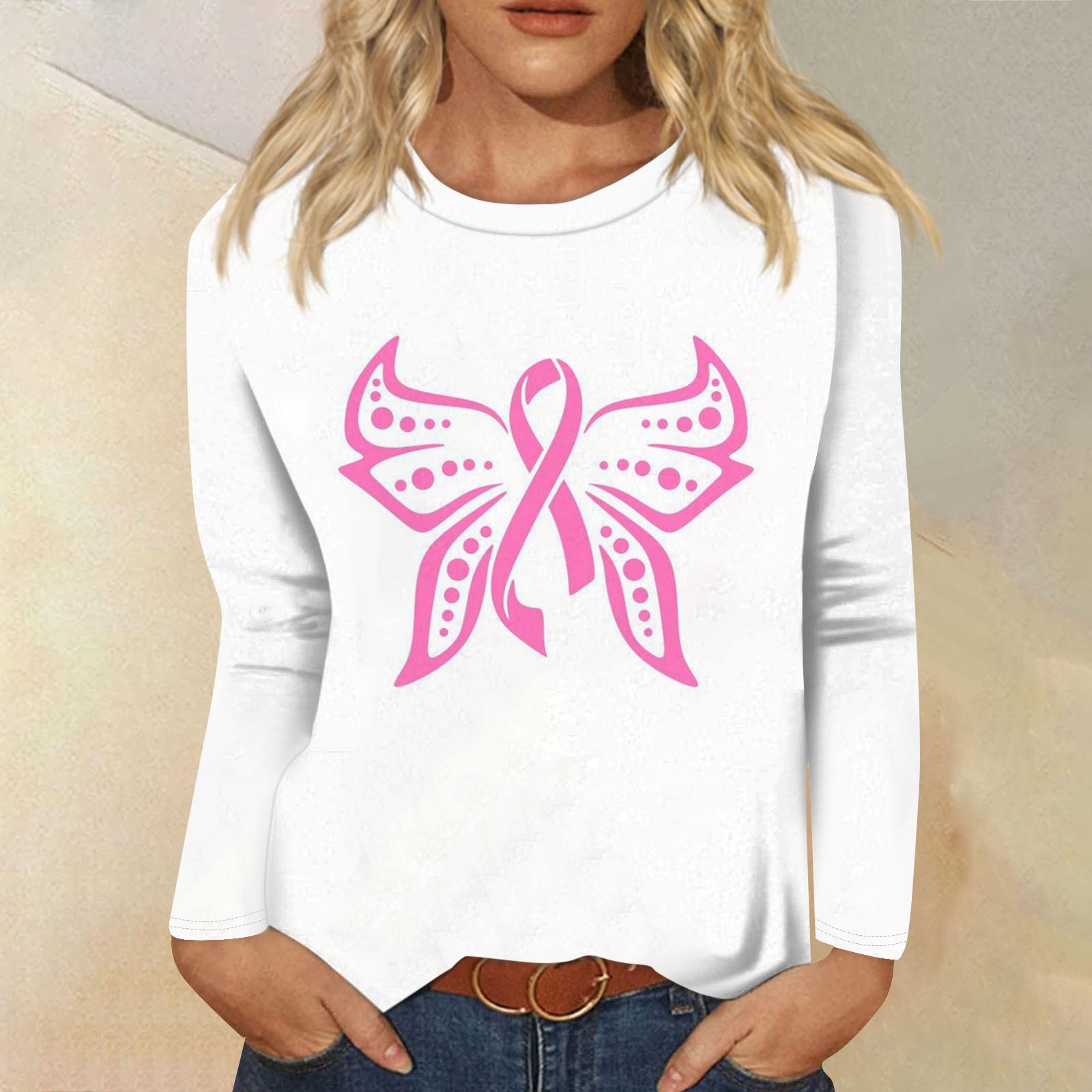 Женская модная повседневная футболка с круглым вырезом и длинным рукавом в стиле ретро — фото 13