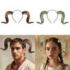 Horn Sheep Curved Hair Band Cosplay Accessories Halloween Festival Party Gift
