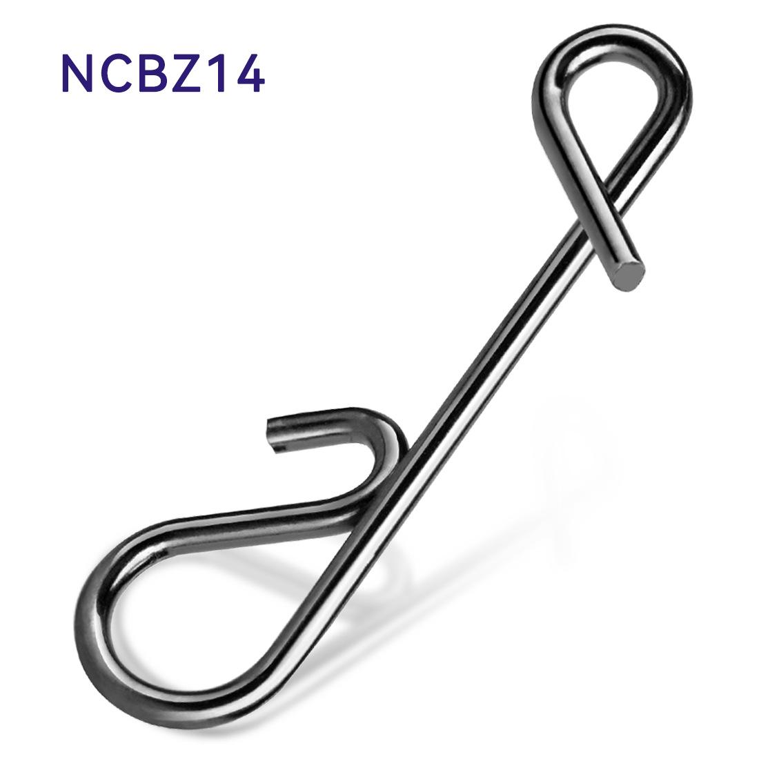 

Двойной вертлюжок из нержавеющей стали с безопасной застежкой для морских рыболовных крючков L - 50 pcs