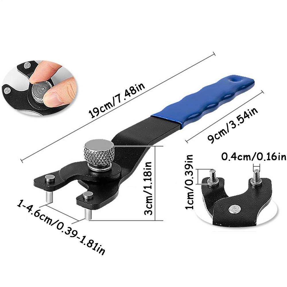 Quick Disassembly Angle Grinder Wrench Thickening Adjustable Pin Spanner  Angle Grinder Tool