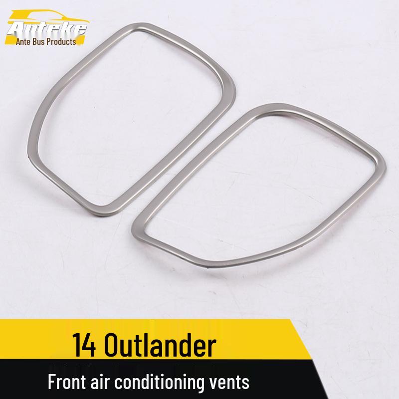 Bright Ring & Decorative Frame for Outlander Front Row & Center Console Air Vents - Fits 14 Models