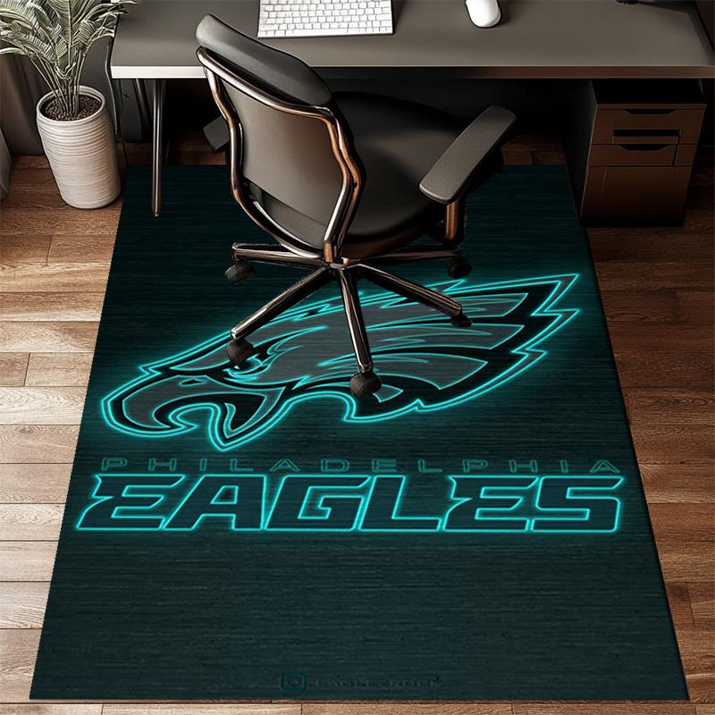 Philadelphia Eagles Teppich Spielteppich, Fußmatte für Schlafzimmer Wohnzimmer Eingangsbereich Teppich, Heimdeko Idee Geschenk für Weihnachten Geburtstag
