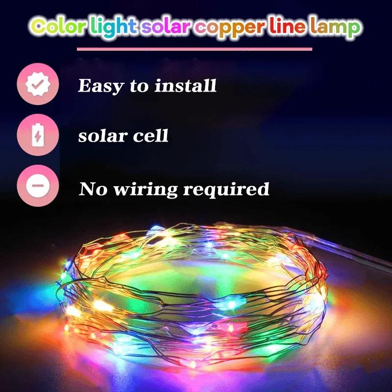 Dimmable USB Copper Wire Fairy String Lights with Remote Control RGB Lamp for Bedroom Ceiling Wedding Christmas Party Home Decor