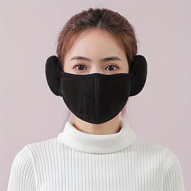 Winter Elektrisches Fahrrad Ohrenschützer Winddichte Gesichtsmaske Herren Verdicktes Winter Anti-Frost Stirnband Nackenschal Atmungsaktive Warme Maske