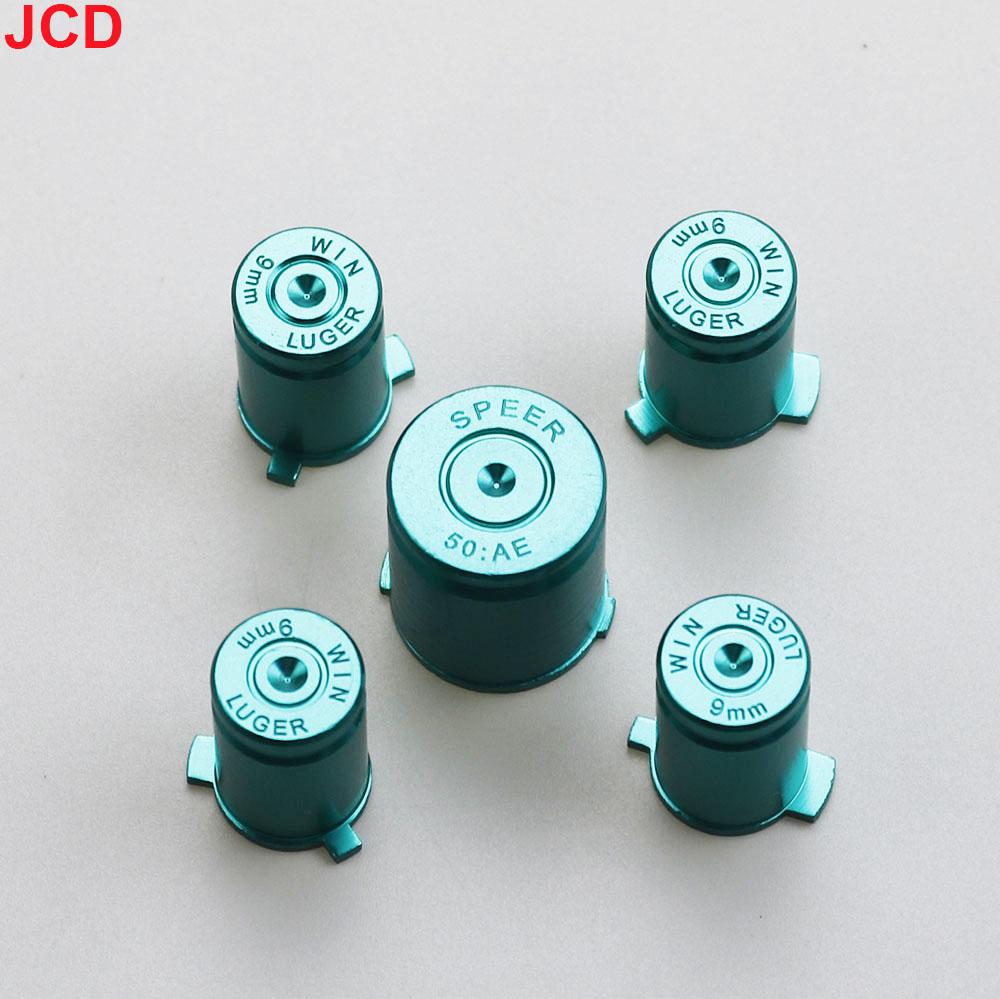 JCD 1Set For Xbox 360 Controller Buttons Aluminium Alloy Metal ABXY Bullet Button Cap Gamepad Replacement Accessories