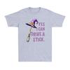Yes I Can Drive A Stick Funny Witch Hat Halloween Funny Vintage Unisexs TShirt