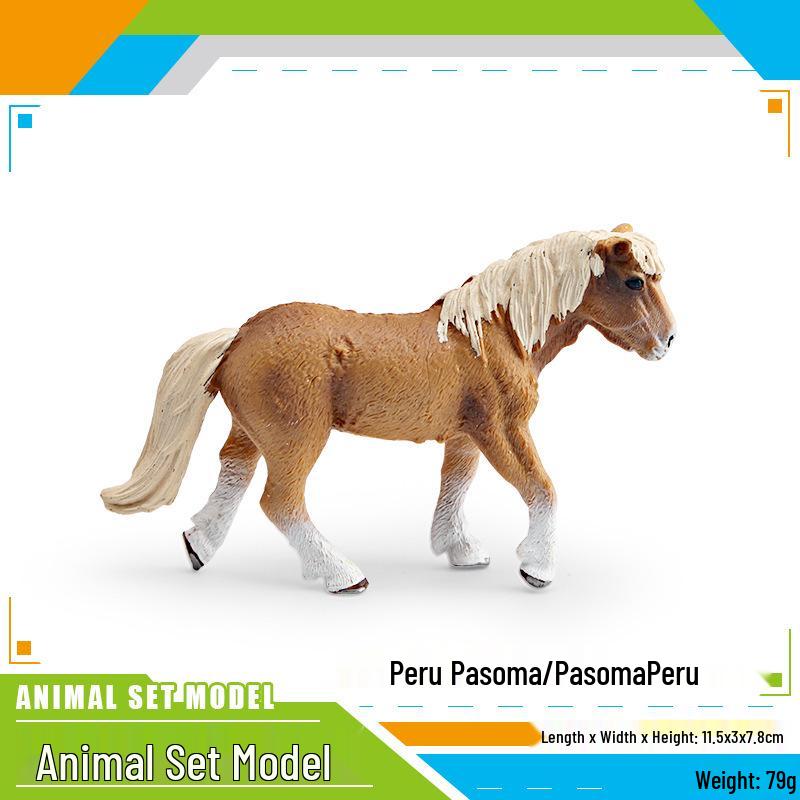 Cross-Border Simulation Horse & Unicorn Wildlife Model Ornament