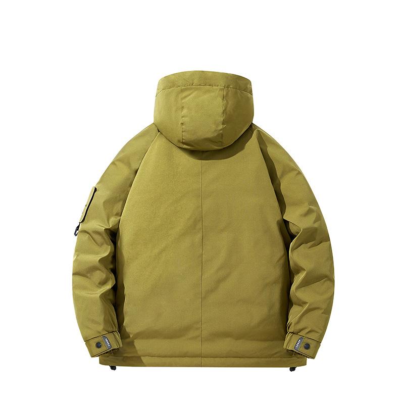 Winter New Trend Hooded Down Jacket Men's Regular Winter Coat