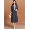 Kabei'er Elegant Commuter Faux Two-Piece Dress Suit