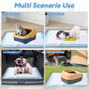 Folding Non Slip Pee Pad Holder 89.5x65CM Silicone Dog Pee Pad Holder with Snap and Raised Edge Pet Feeding Mat Pet Supplies
