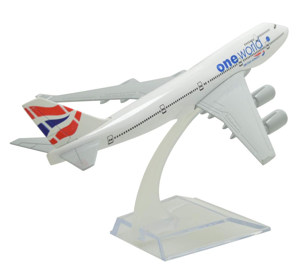 TANG DYNASTY 1/400 16cm British Airways Boeing B747 Alloy Airplane Model Toy