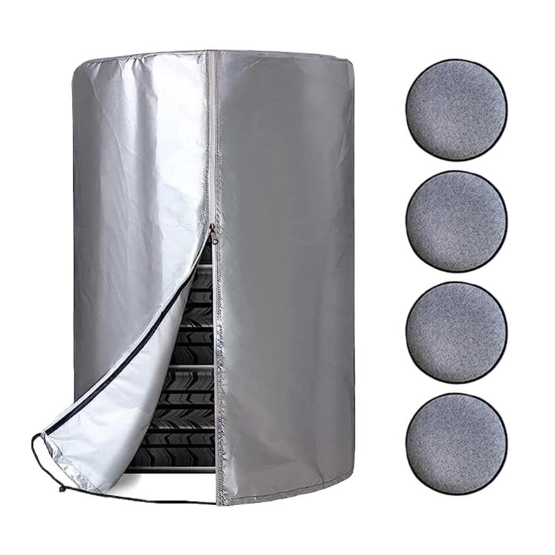 Universal Spare Tire Storage Cover Make Of 420D Oxford Cloth With Bottom Drawstring And UV Resistance Waterproof Cover