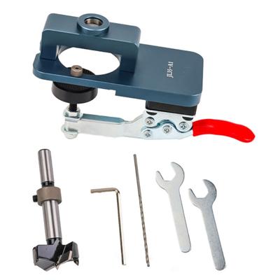 Professional 35mm Drilling Guide Concealed Hinge Jig Door Hinge Punching Locator Wear Resistant Design Wide Application