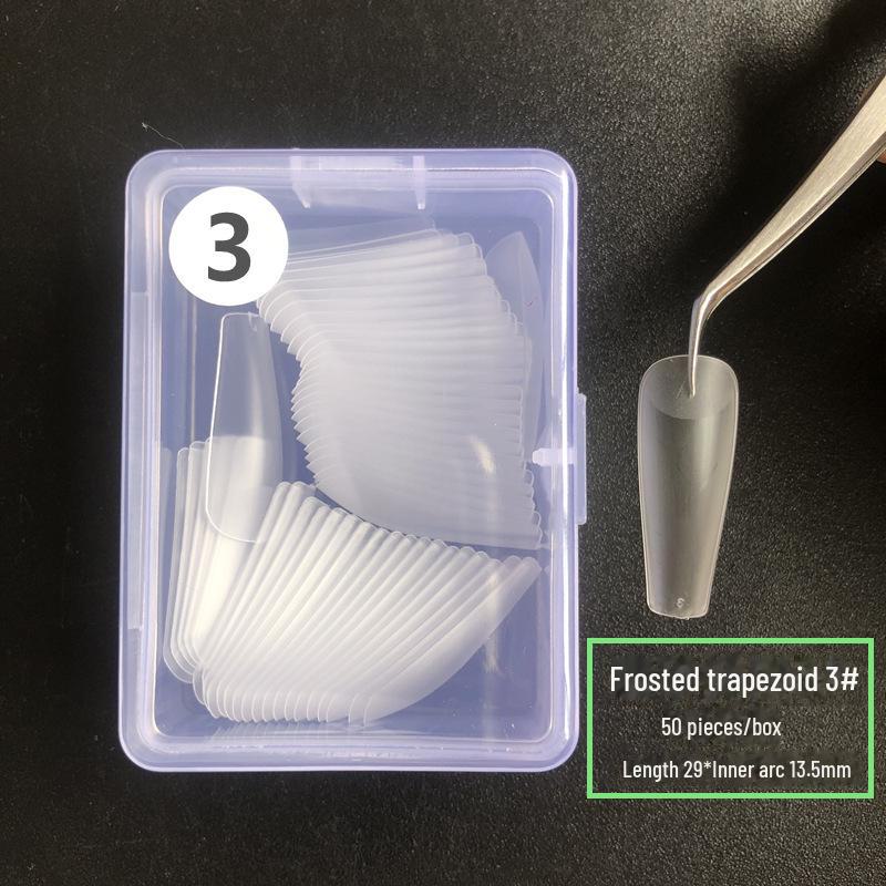 

Матовые ультратонкие накладные ногти без следов с дополнительными сменными накладками, двойного назначения, полировка не требуется