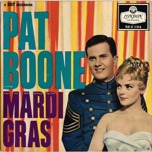 

7inch Record PAT BOONE - Mardi Gras RED1194 London Records 1959 UK Pop Used