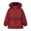 ELLE KIDS Girls' Red 90% Goose Down Winter Jacket