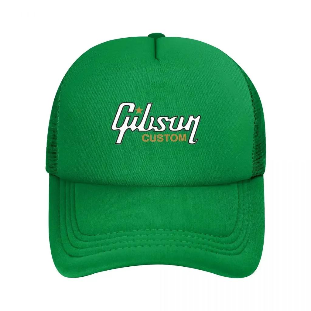 Gibson Les Paul Mesh Baseballkappen Snapback-Design, modische Baseballmützen, atmungsaktiv, lässig, für Outdoor-Aktivitäten, Unisex