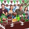 Rugby Geburtstagsparty Dekoration Set - Super Bowl Fan Banner & Ornamente