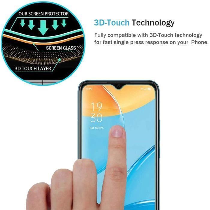 Film de protection en verre trempé - E.F.CONNECTION - OPPO A15 - Pack de 2 - Résistant aux rayures - 9H