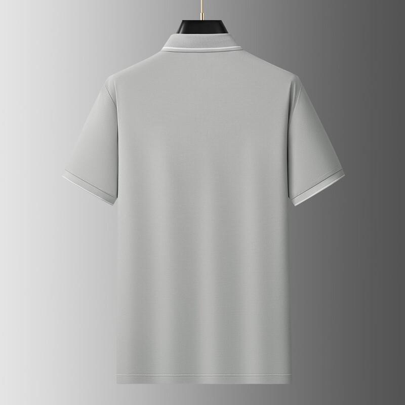 Men's Plus Size Business Casual Short Sleeve Polo Shirt