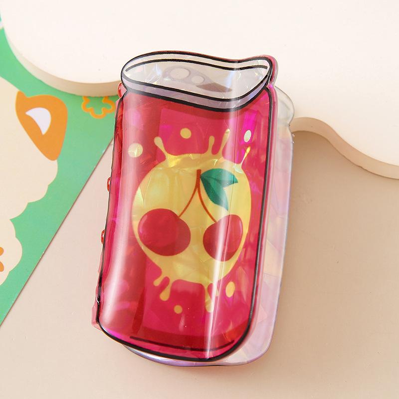 

1 шт., новый мультяшный стаканчик для сока от Sparkling Girl, заколка для волос, нишевая индивидуальность, милый зажим для стаканчика для сока