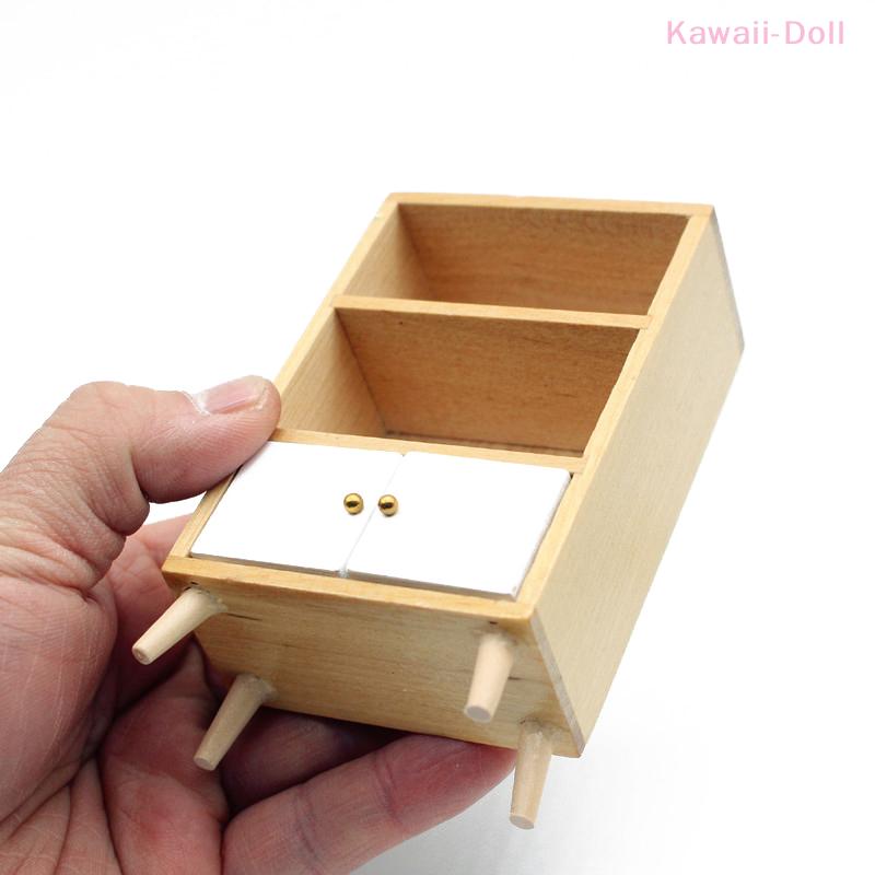 1Pcs Miniature Display Cabinet 1:12 Dollhouse Restaurant Bookshelf Furniture Decor Accessories
