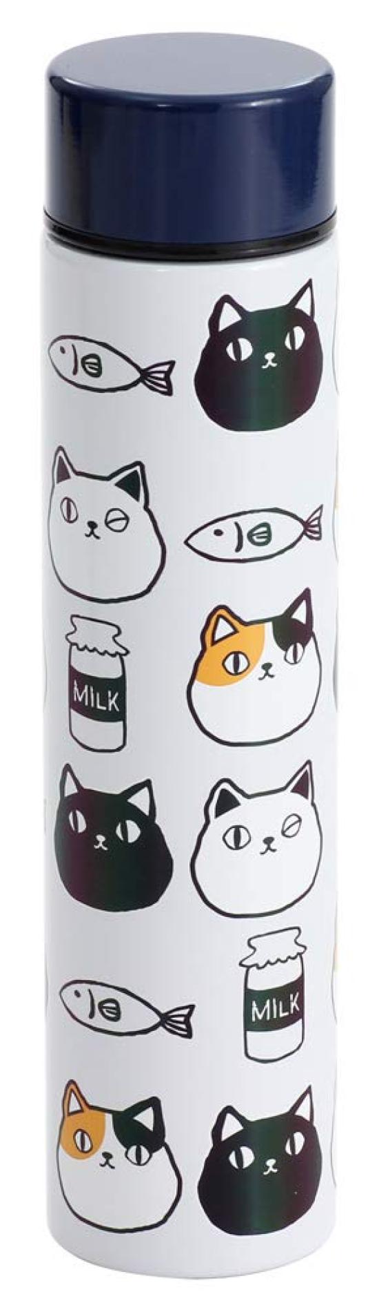 

Nyanya Stainless Steel Petit Bottle, 200ml, Face Design, 98162