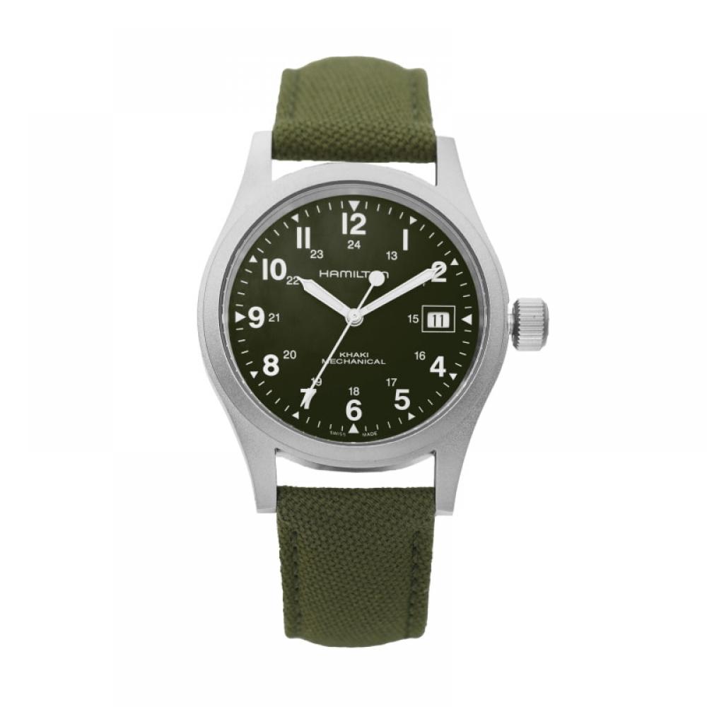 Hamilton H69439363 Khaki Field Mechanical Pánske Náramkové Hodinky Nato