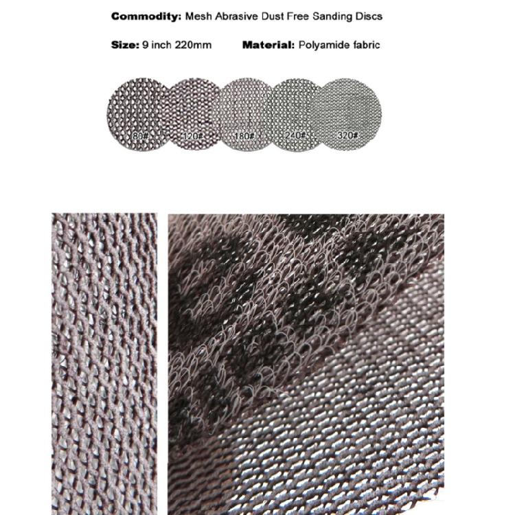 10 Pieces 9 Inch Mesh Sanding Screen Floor Sanding Discs Dust Anti-block