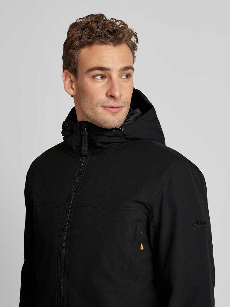 Демисезонная куртка Tom Tailor Denim Jacke Kapuze schwarz