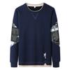 Cozy Up Männer Patchwork Hoodie Streetwear Print Tops Männlich Hip Hop Harajuku Sweatshirts Koreanische Hoody männer Casual Oansatz Pullover Kleidung