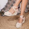  women espadrilles Wedges Sandals Shoes mesh High Heels Shoes Ankle Strap modern Sandals Platform Casual comfort pumps