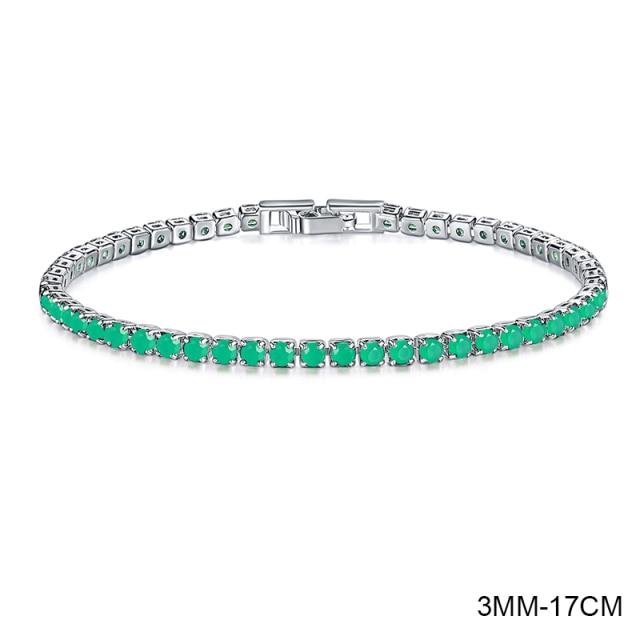 New Fashion Luxury 925 Sterling Silver Tennis Women's Bracelets Bangle for Women Christmas Gift Jewelry