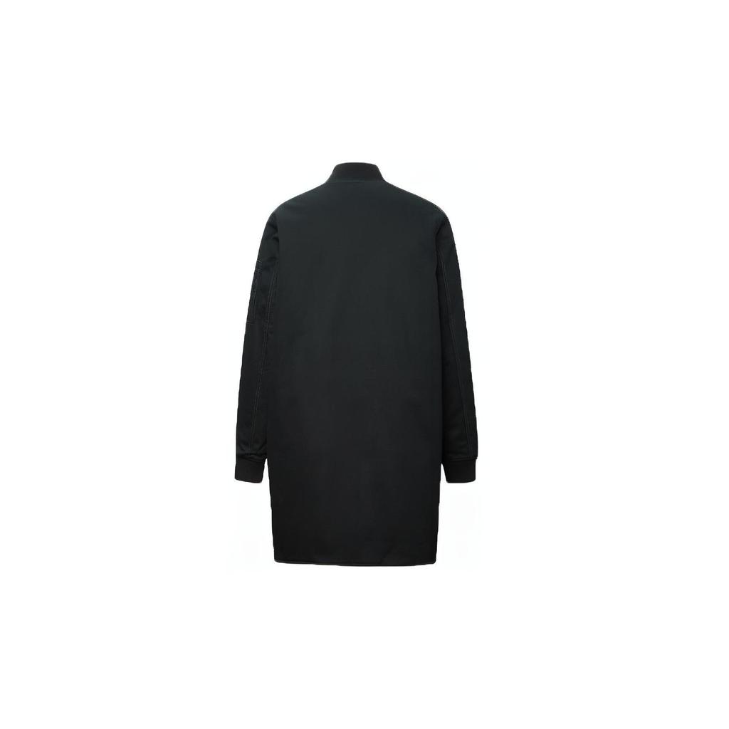 Converse Coats Women's Black Baseball Collar Moderate Straight Fit 10019431-A01