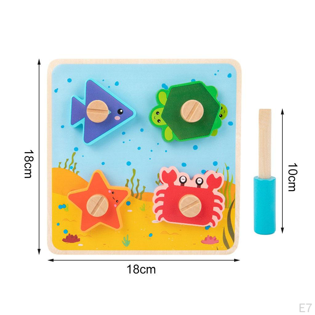 Puzzles Early Educational Toys Preschool Learning DIY Screws