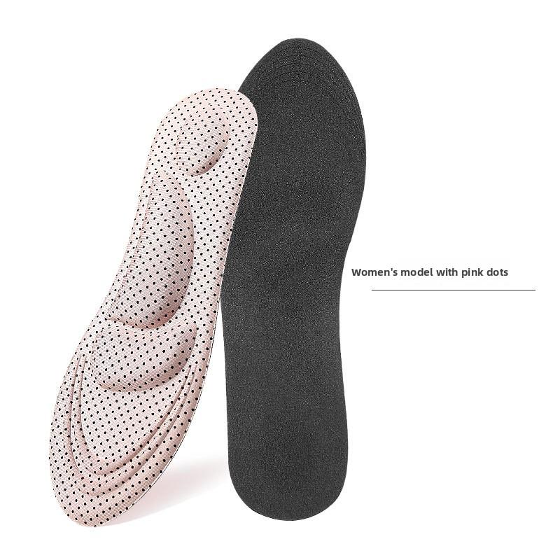3D Massage Insole for Men Women Arch Support Breathable Sponge Sweat Absorbing Elastic Decompression Foot Cushion