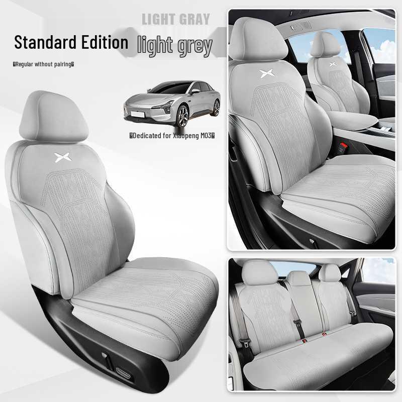 Xiaopeng MONAM03 Suede Seat Cover, Half-Surround, Breathable, All-Season Saddle Pad Specify Model Year