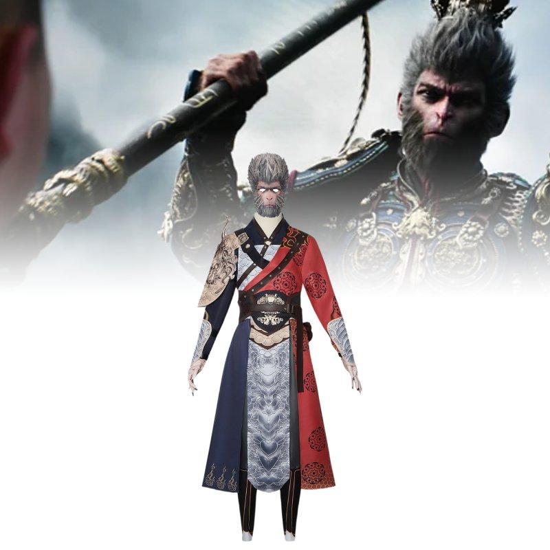 Black Myth Wukong Character Halloween Costume Set Performance Cosplay Clothes