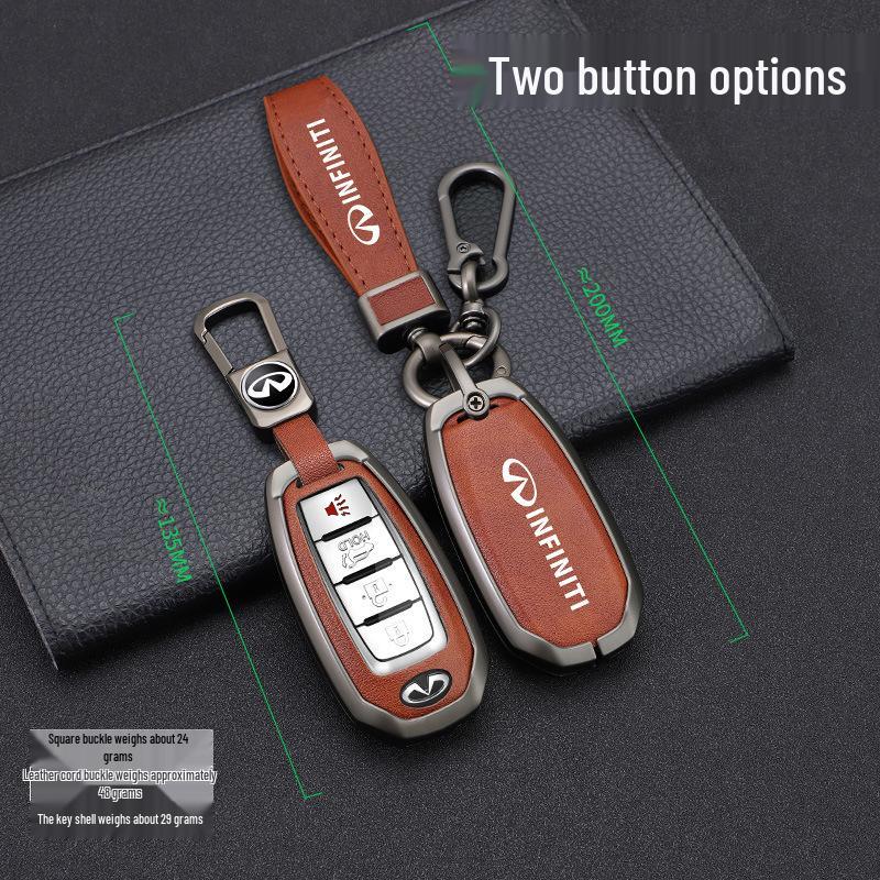 Infiniti Key Case for Q50L, QX50, QX55, QX60, Q70L, G25, FX35 - Men's Car Key Shell with Buckle