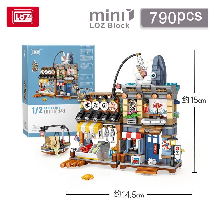 Loz Blöcke DIY Bausteine Niedliche Weihnachtsartikel Spielzeug Moc Hütte Lebensmittelgeschäft Juguetes Süßigkeitenhaus Geschenke Mädchen Geschenk Neuestes Jahr