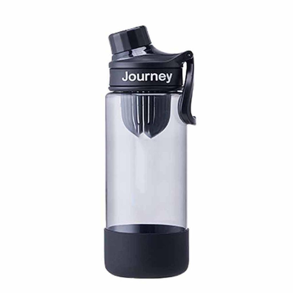 Portable Sports Water Bottle, Plastic Leakproof Fitness Cup with Tea Infuser, Car Cup Holder Friendly, Student Water Bottle