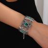 Nepal Ethnic Style Vintage Silver Alloy Crystal Bracelet For Women Gift