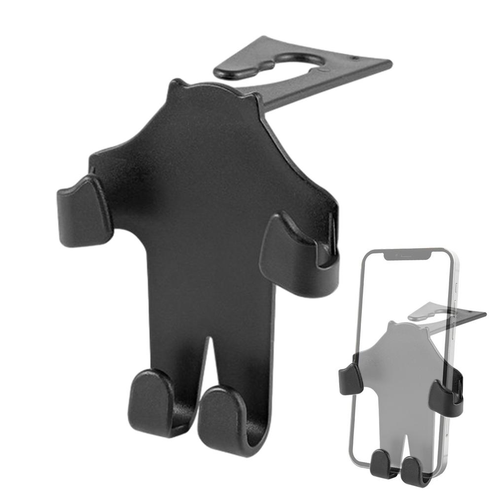 Car Seat Hooks Rotation Car Headrest Hook With Phone Holder Headrest Hooks Purse Holder 2 In 1 Car Vehicle Back Seat Headrest