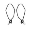 1Pair Universal Motocycle Rear View Adjustable Side Mirrors for Handlebars Aluminum Flame Pattern with 8mm/10mm Screws