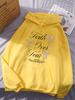 Pink Bow Faith Over Fear Printing Hoodies Women Winter Fleece Warm Hooded Fashion Pocket Tops Comfortable Loose Woman Clothes