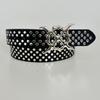 New Punk Rivet Belt, Special-shaped Buckle Belt, Ins Style, Individual and Retro, Skull Wing Gothic Belt
