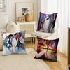 Chainsaw Man The Movie Reze Arc Pillow Covers Cartoon Sofa Decorative Home Double-sided Printing Short Plush Cute Cushion Cover